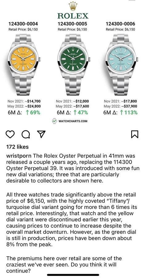 rolex more expensive|rolex watch appreciation chart.